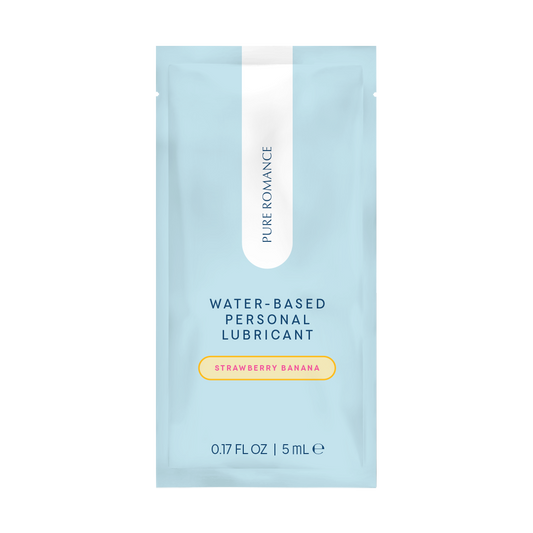 Water-Based Personal Lubricant - Strawberry Banana - Foil Packs (10)